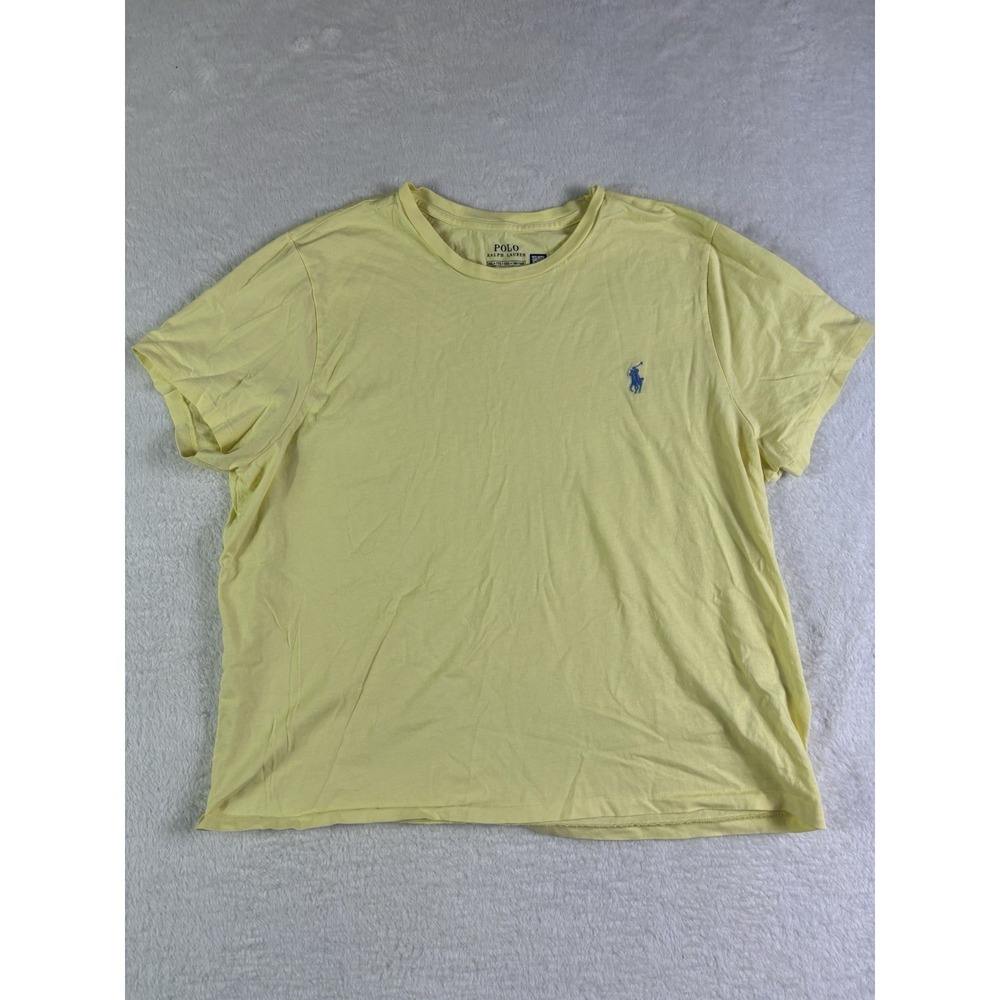 POLO RALPH LAUREN WOMEN'S 2XL T-SHIRT Yellow Summertime